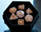 Rose Quartz Gemstone Dice - CRITIT