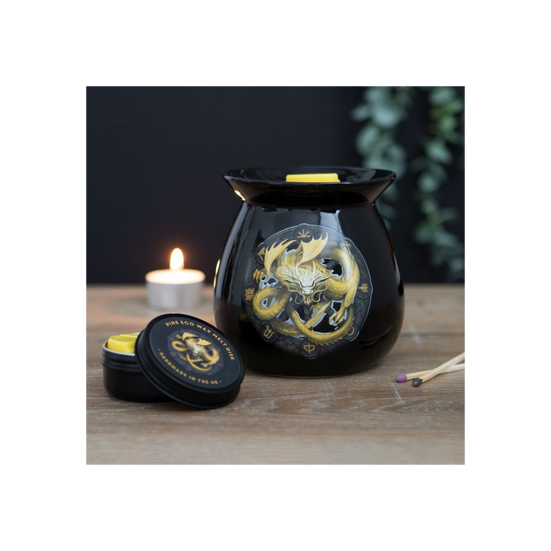 Imbolc Wax Melt Burner Gift Set by Anne Stokes