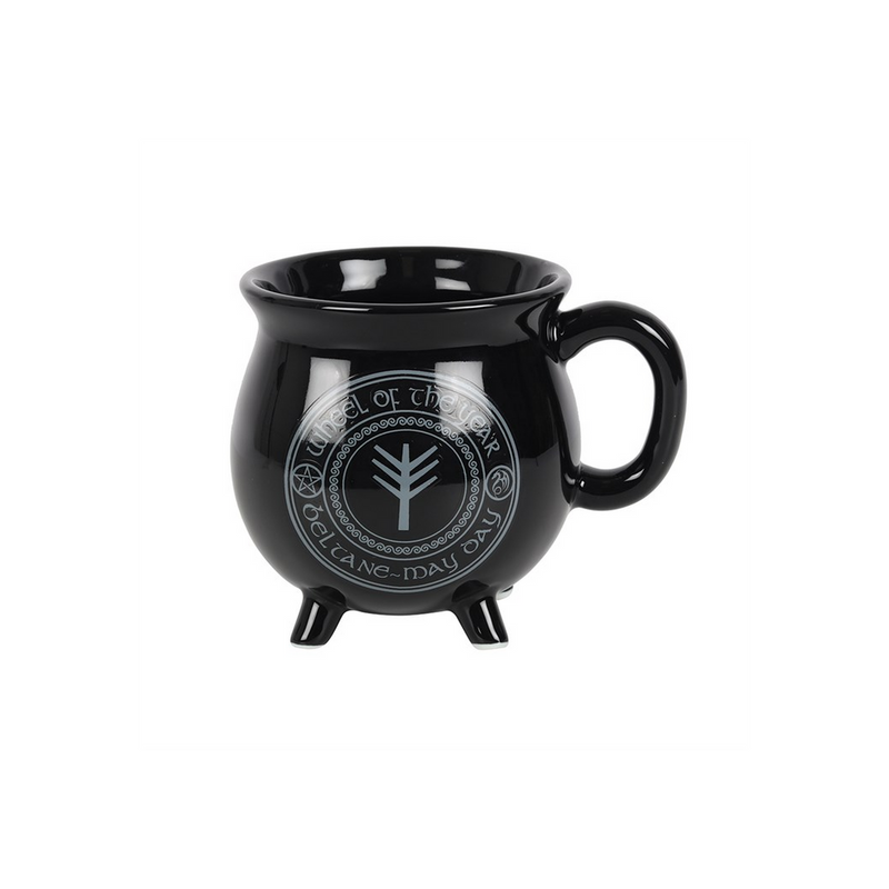 Beltane Colour Changing Cauldron Mug by Anne Stokes