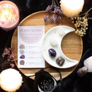 Love Healing Crystal Set with Moon Trinket Dish