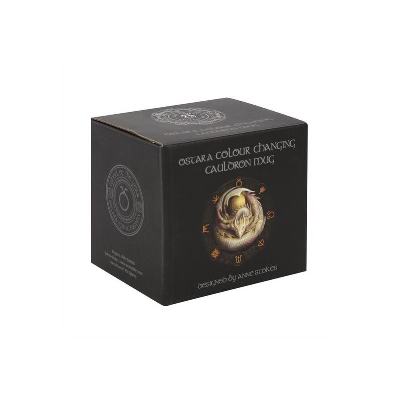 Ostara Colour Changing Cauldron Mug by Anne Stokes