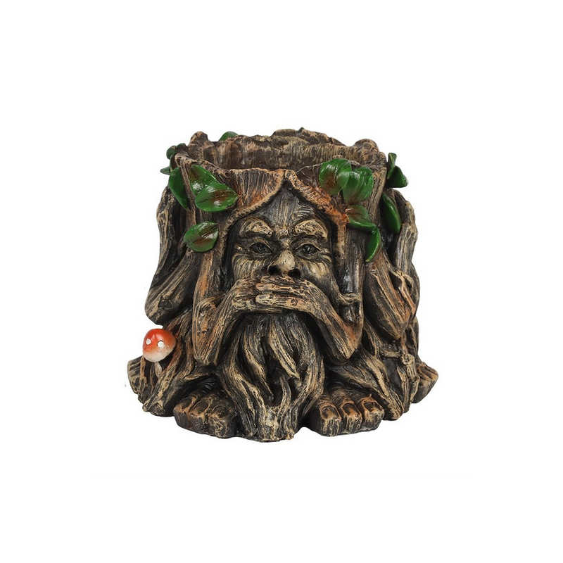 14cm Green Man Plant Pot